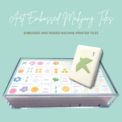 EMBOSSED - Modern + Bright American Mahjong Tile Set (PRE-ORDER  -  EST. Jan/Feb Delivery)