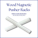 Wooden White Mahjong Tile Pusher Racks (Set of 4) - Measure 19 inches