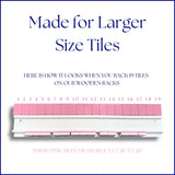 Wooden White Mahjong Tile Pusher Racks (Set of 4) - Measure 19 inches