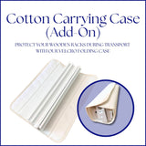 Wooden White Mahjong Tile Pusher Racks (Set of 4) - Measure 19 inches