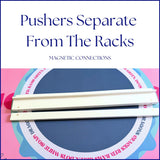 Wooden White Mahjong Tile Pusher Racks (Set of 4) - Measure 19 inches