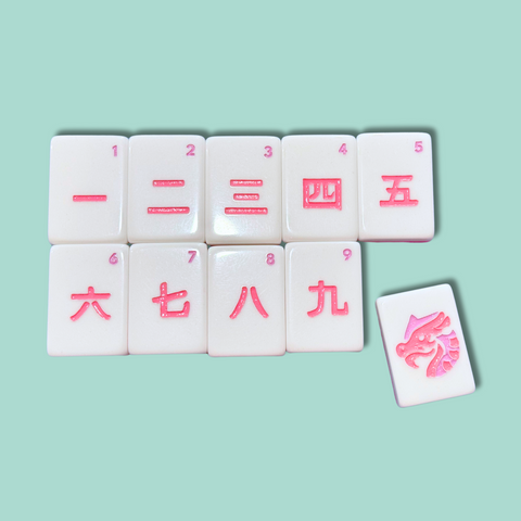 HEIRLOOM ENGRAVED - Modern + Bright American Mahjong Tile Set  - IN STOCK