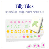 Tilly Tiles -  Embossed Art Mahjong Tile Set - Modern + Bright Collection
