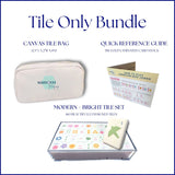Tilly Tiles -  Embossed Art Mahjong Tile Set - Modern + Bright Collection
