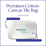 Mahjong Cotton Zippered Travel Tile Bag