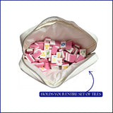 Mahjong Cotton Zippered Travel Tile Bag