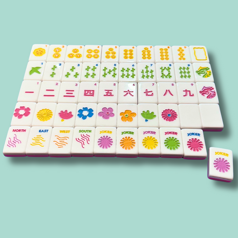 HEIRLOOM ENGRAVED - Modern + Bright American Mahjong Tile Set  - IN STOCK